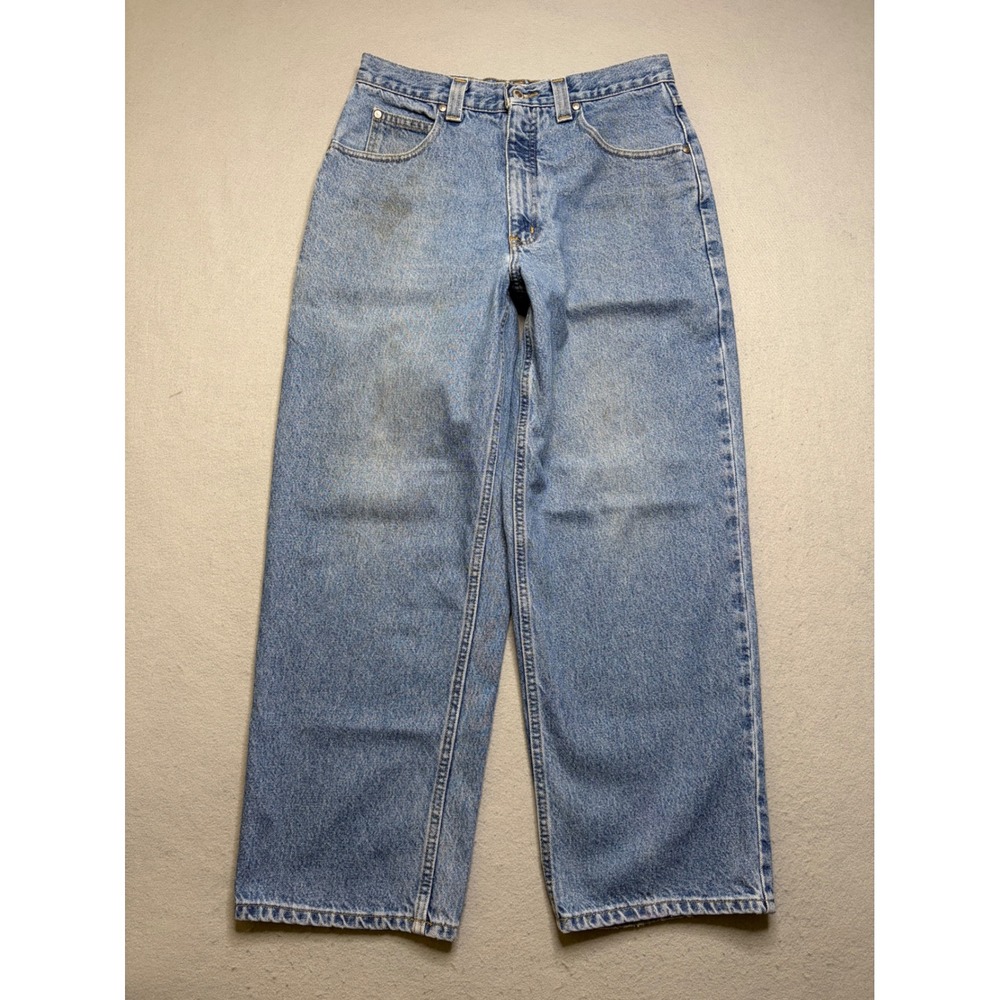 Anchor Blue Beyond Jeans Mens 32x30 Blue Baggy Wide Leg Vintage 90s Skate Denim